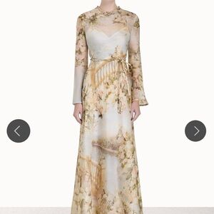 Zimmermann luminosity bias slip dress 100% silk size AU 2 NWT